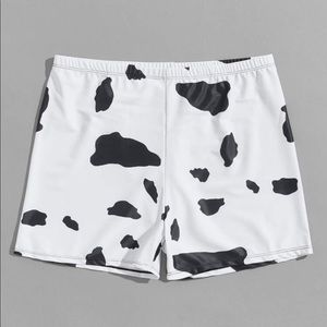 SHEIN | Swim | Mens Cow Print Swim 